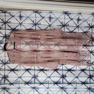 Mauve Lace Cover-up
